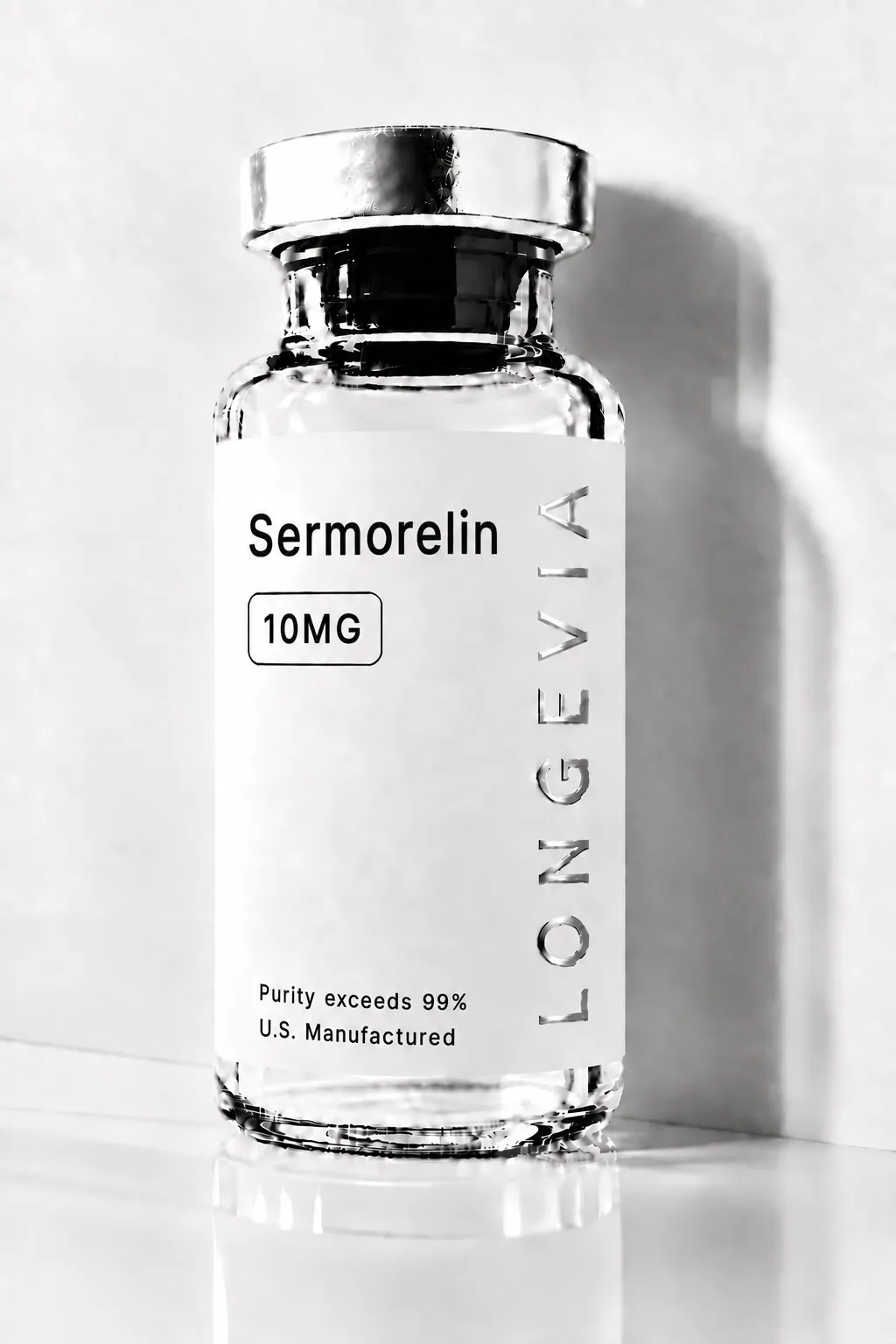 Sermorelin research peptide vial, photo 1 of 2